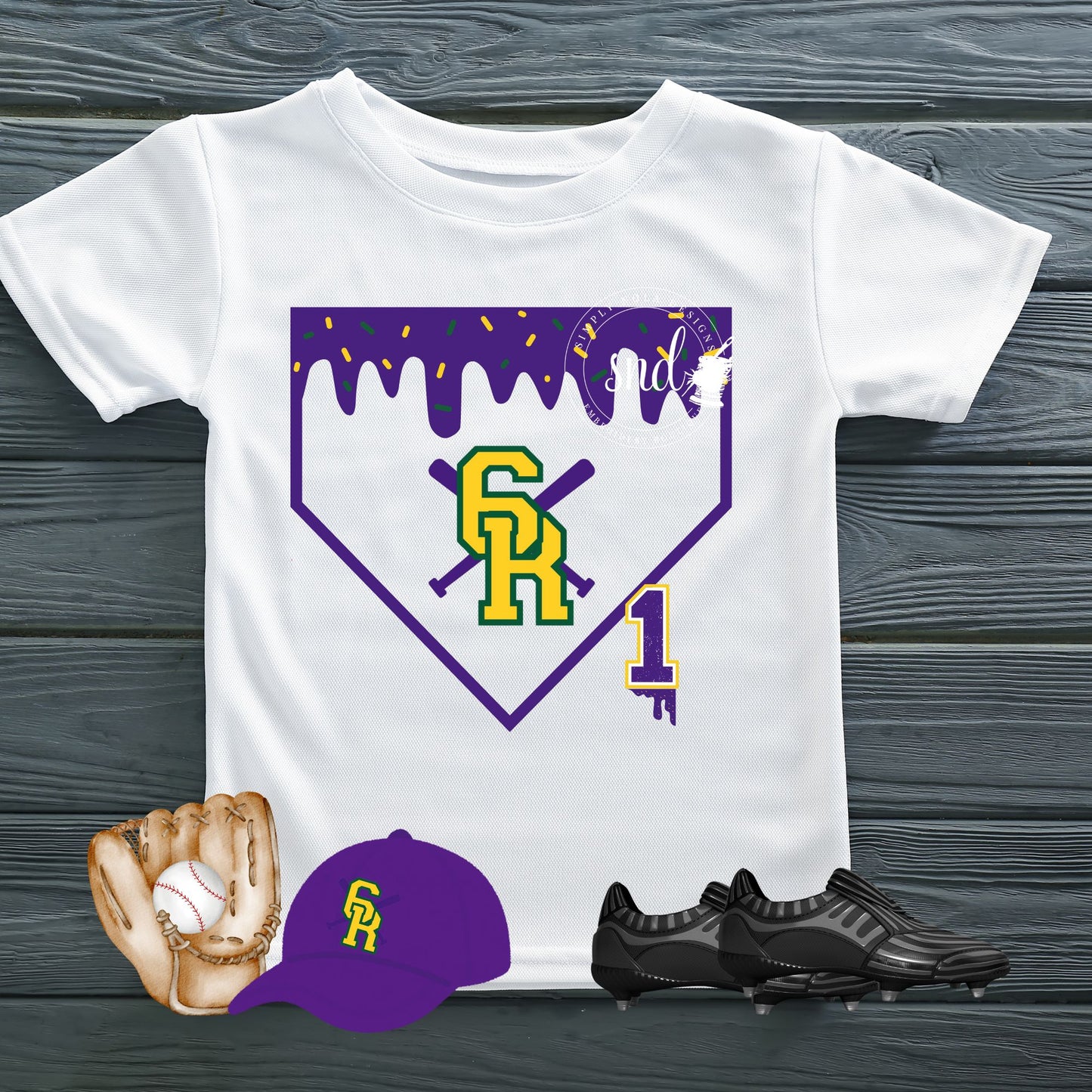 Baseball Mascot Drip Dri-Fit Tee – Stitched Magnolia Exclusive | The Original, Unmatched Design Drip Shirt