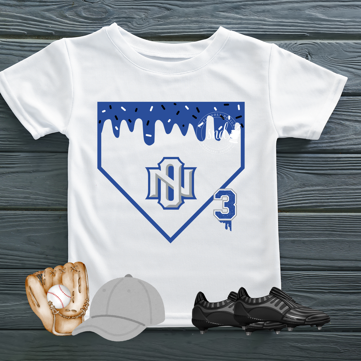 Baseball Mascot Drip Dri-Fit Tee – Stitched Magnolia Exclusive | The Original, Unmatched Design Drip Shirt