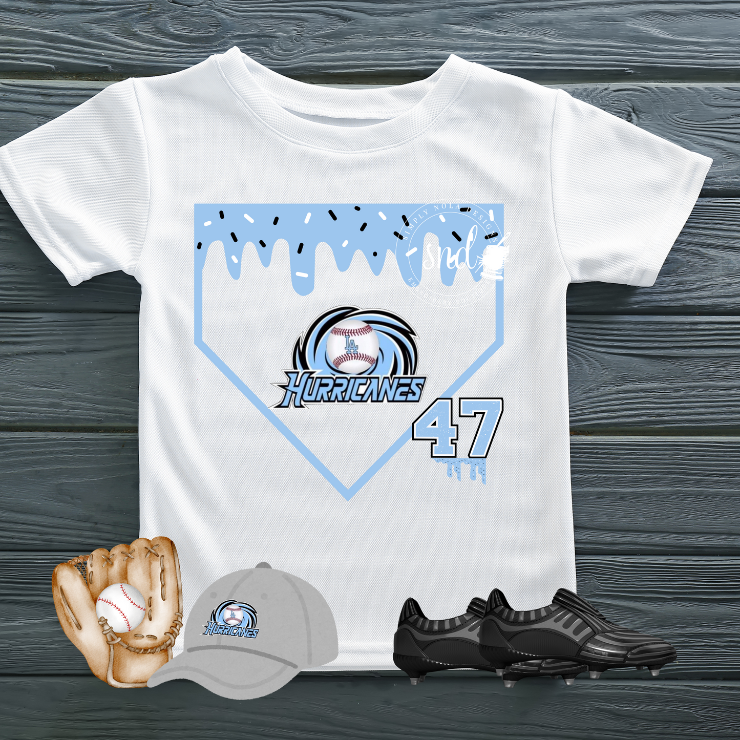 Baseball Mascot Drip Dri-Fit Tee – Stitched Magnolia Exclusive | The Original, Unmatched Design Drip Shirt