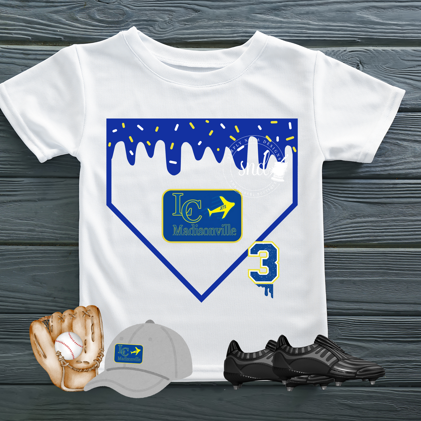 Baseball Mascot Drip Dri-Fit Tee – Stitched Magnolia Exclusive | The Original, Unmatched Design Drip Shirt