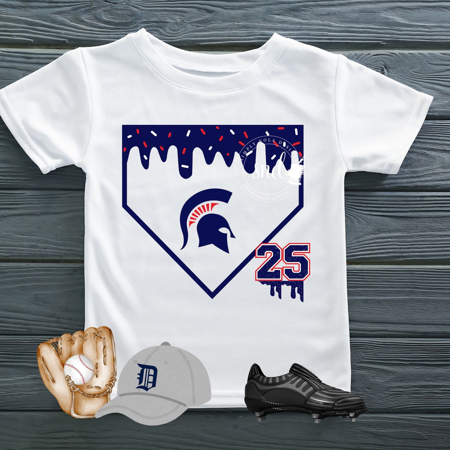 Baseball Mascot Drip Dri-Fit Tee – Stitched Magnolia Exclusive | The Original, Unmatched Design Drip Shirt