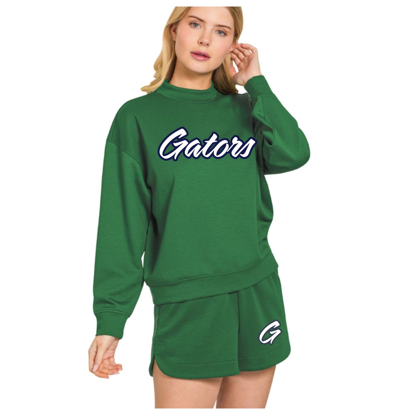 PRE ORDER | Gators Scuba Pullover & Shorts Set - Gameday Apparel | Stitched Magnolia