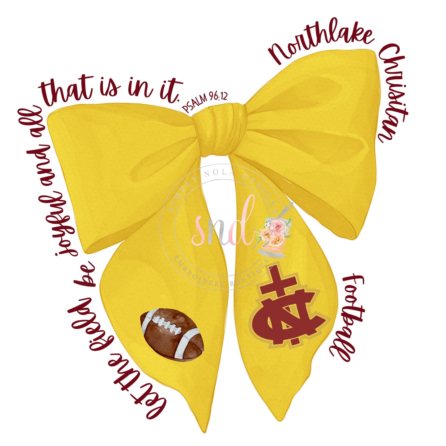 Local School Coquette Sports Bow PNG-Northlake Christian- Coquette Bow PNG- Digital File (Copy) (Copy)