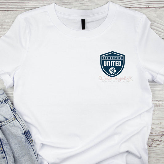 Madisonville United Soccer Logo | All Blue United Logo | Unisex Tee