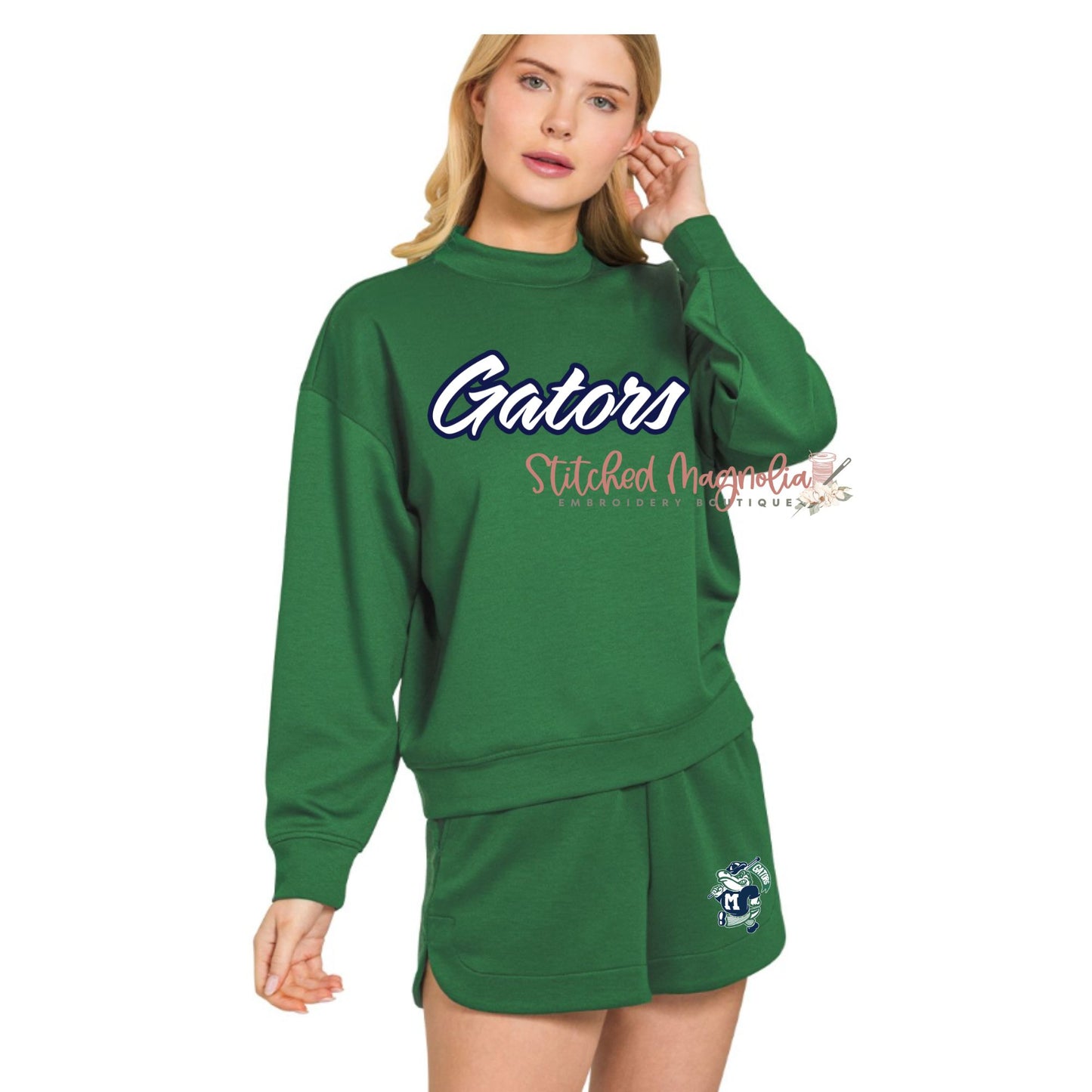 PRE ORDER | Gators Scuba Pullover & Shorts Set - Gameday Apparel | Stitched Magnolia