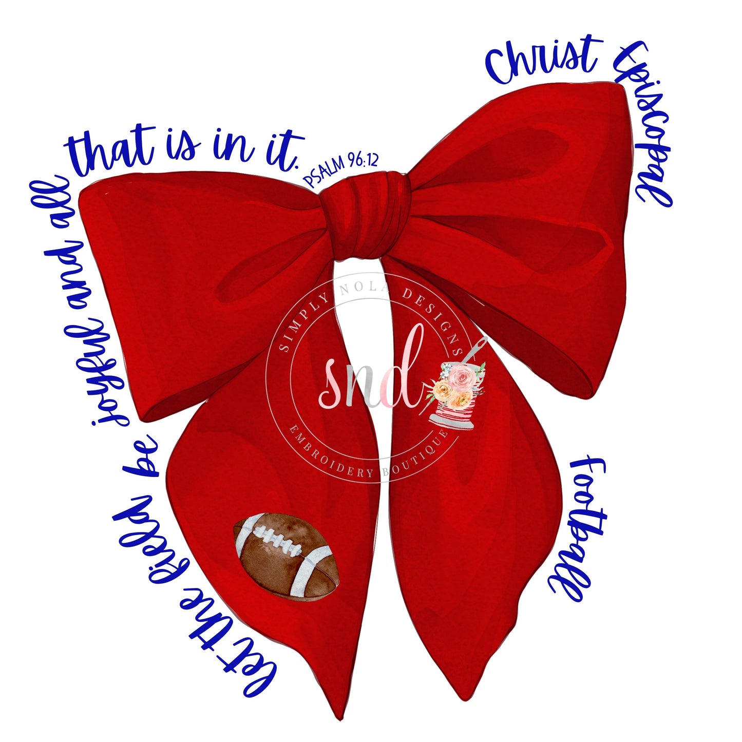 Local School Coquette Sports Bow PNG-Christ Episcopal- Coquette Bow PNG- Digital File (Copy) (Copy)