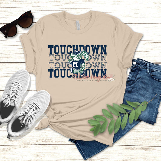 Coquille MYB Madisonville Gators Stacked Touchdown Tee | Unisex