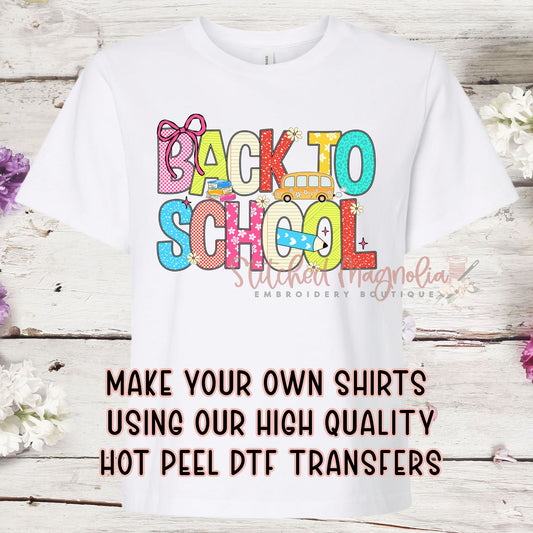 Single DTF Transfer -Back to School Teacher | Heat Press Ready