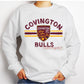 CYSA | Covington FC Bulls Sweatshirt - White Crewneck with Team Logo