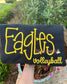 Eagles Puff Embroidery Adult Sweatshirt with Volleyball Add On