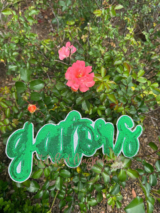 11" Gators Handwritten Sequin Patch