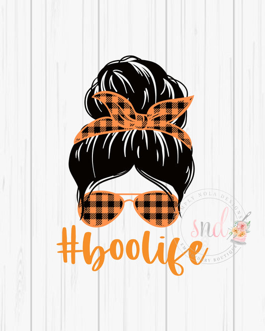 Momlife, Messy Hair Don't Care, Boolife Mom, Messy Bun Halloween, Mom Life, PNG file, sublimation design, Momlife sublimation design,digital