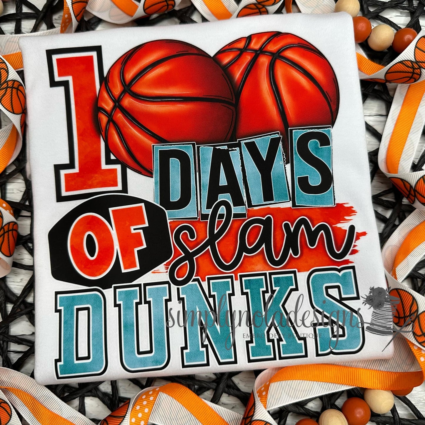 100 Days of School, 100th Day of School. 100 Days of Slam Dunks, 100 Days of School Basketball, 100 Days of School Sports theme, 100 Days