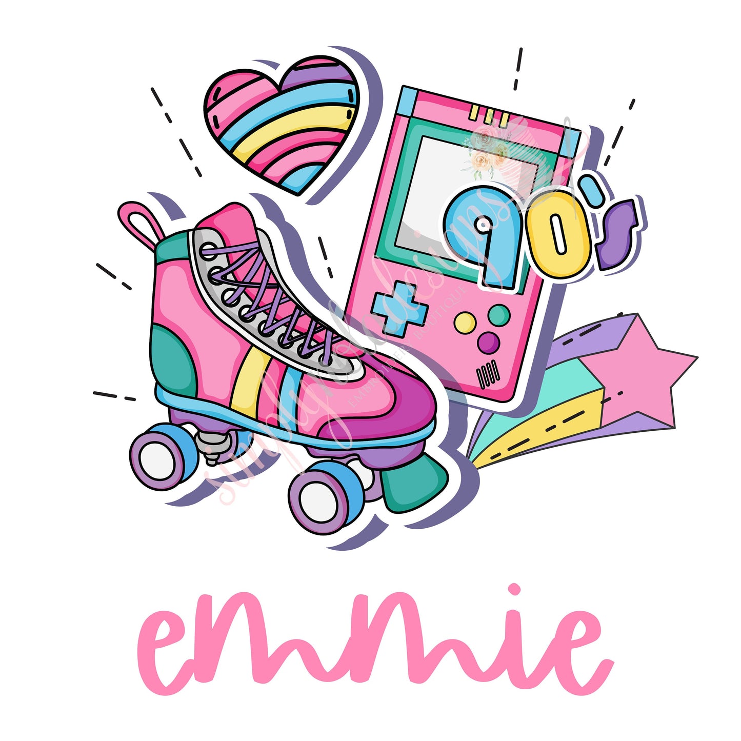 Custom Name- Custom Design PNG-80s Theme Retro-90s Theme-90s Birthday Theme-90s Skating Theme- Digital Download-PNG-Sublimation-DTF printing