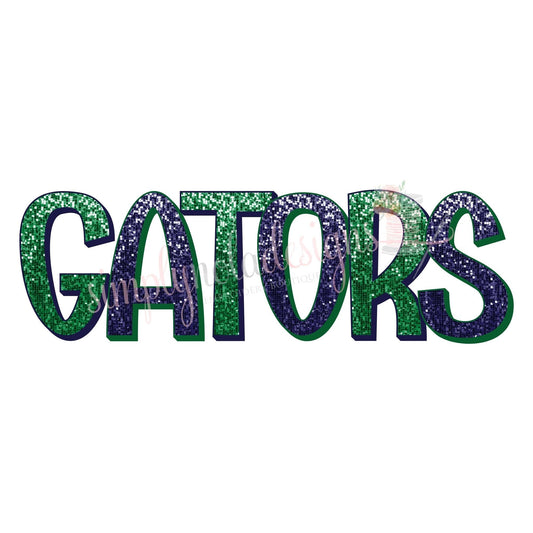 Faux Sequins Gators PNG file- Gators PNG file-Team Mascot PNG File-Team- Team Mascot dtf File- School Team-Sports, Faux Sequins, sublimation