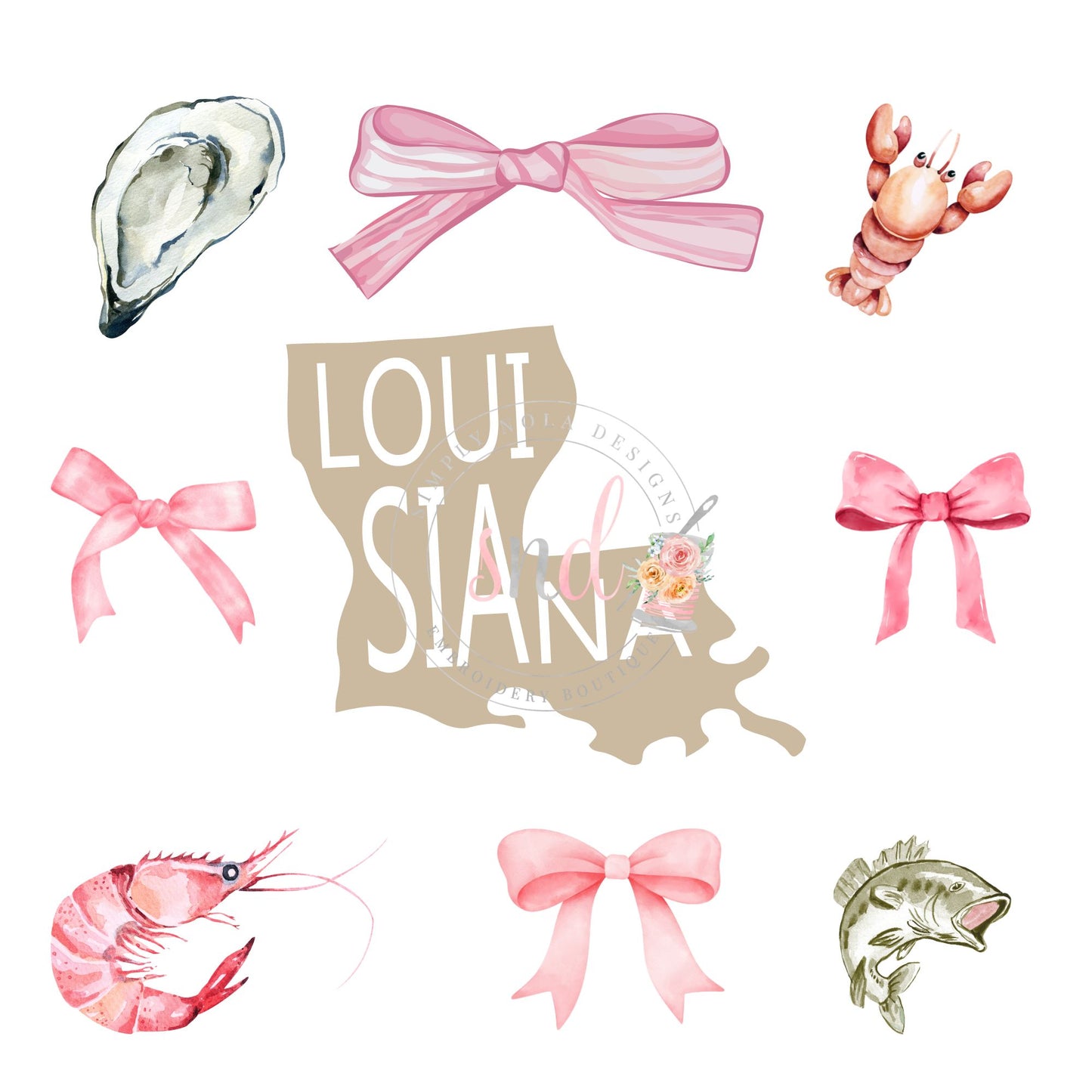 Bayou Theme Coquette Bow Design-PNG-Digital File